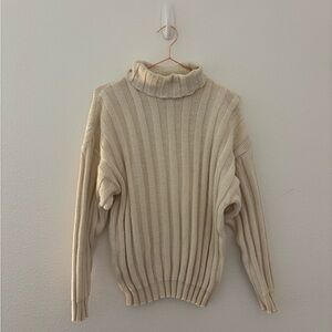 Vintage LL Bean turtleneck ribbed sweater